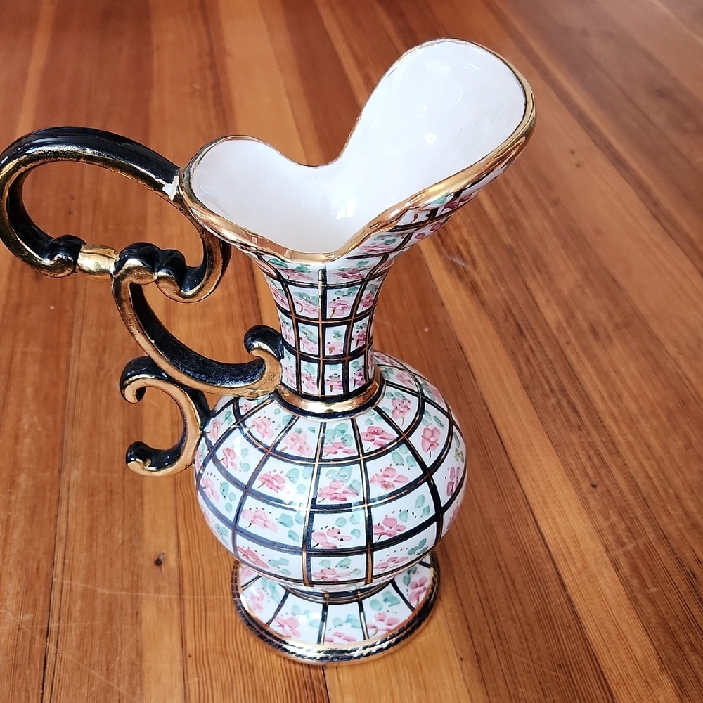 Hubert Bequet Vase with Gold Accents - Picture 4 of 5